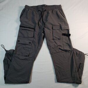 AMERICAN STITCH XL PANT CHARCOAL CARGO STYLE WITH BLACK DETAILS